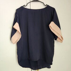 ZARA Black Short Sleeve Lightweight Blouse Size XS